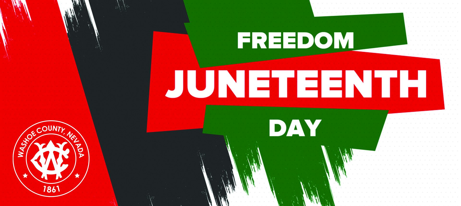 Banner image that says Juneteenth Freedom Day