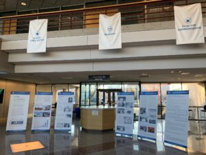 Informational panels on Black History Month