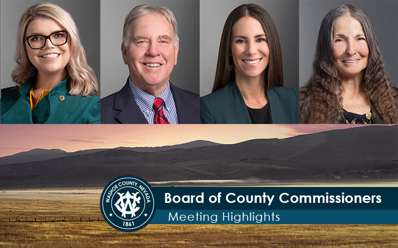 Headshots of the Washoe County Board of County Commissioners