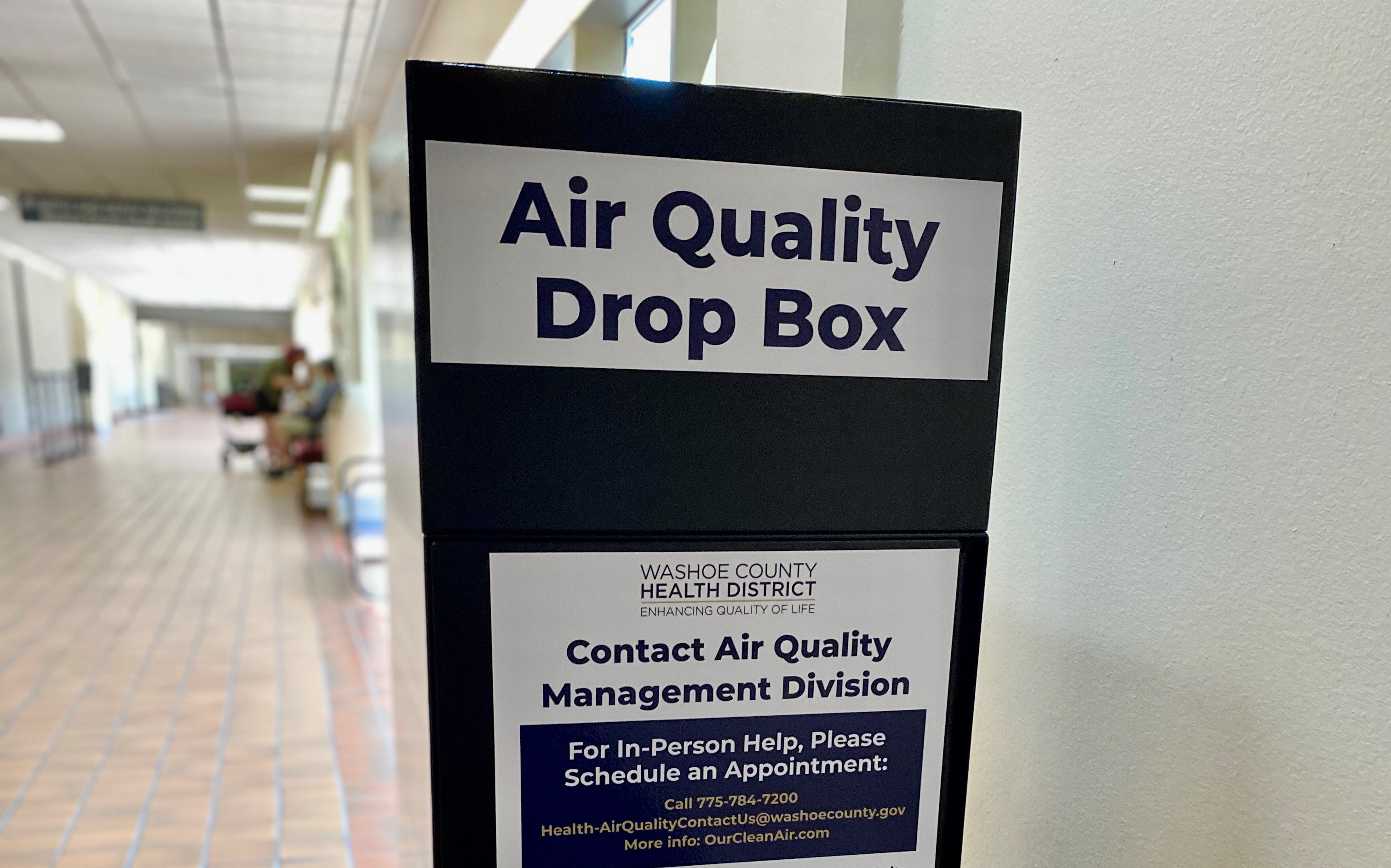 air quality drop box at the county complex 1001 east ninth street reno, nevada