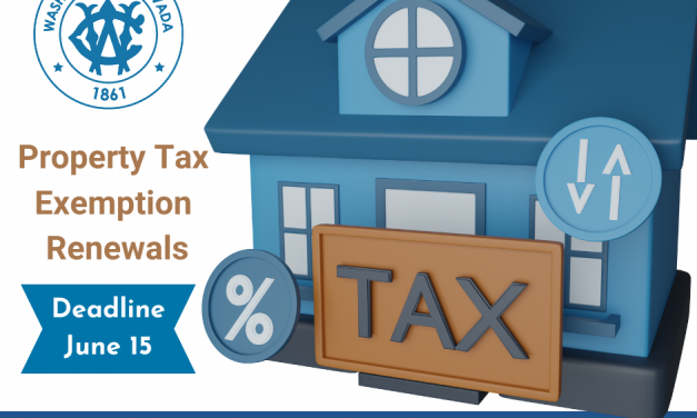 Washoe County Property Tax Exemption Renewals Mailed