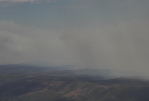 A photo taken of the ongoing Crozier Fire in northern California