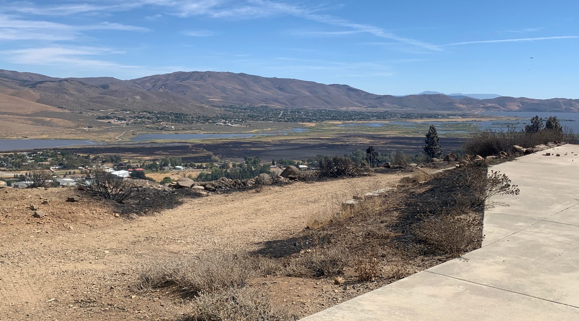 photo of a property burned by wildfire