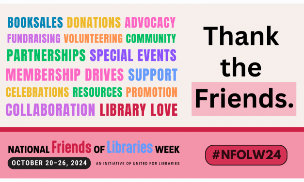 Washoe County Library to recognize National Friends of Libraries Week October 20-26, 2024