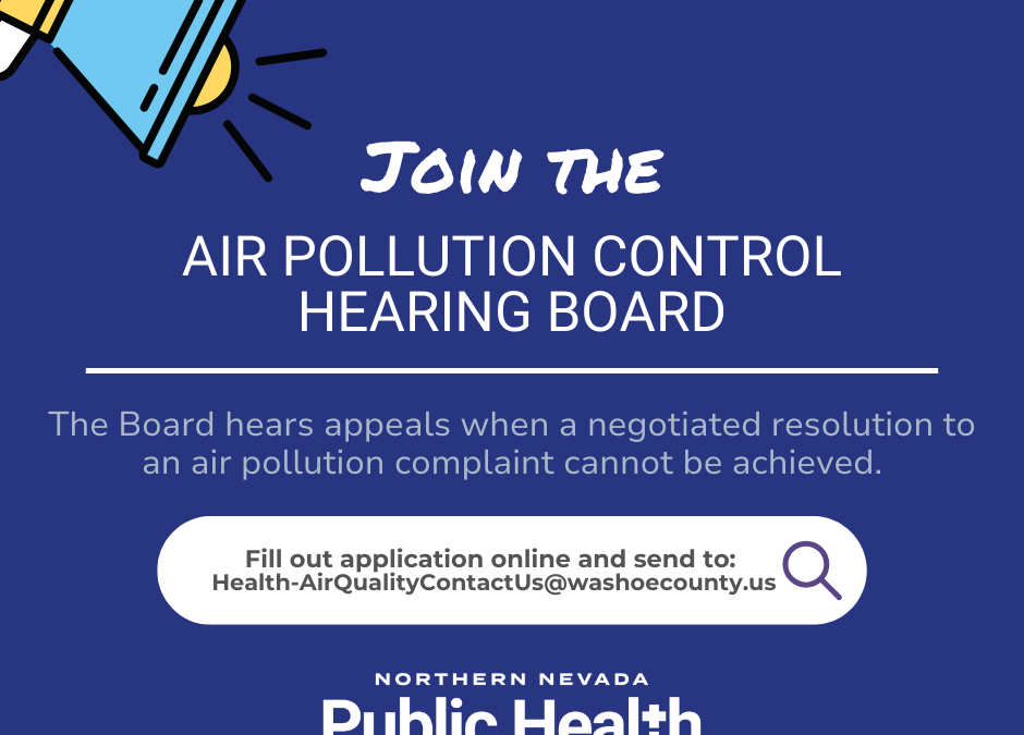 Applicants sought for the Air Pollution Control Hearing Board