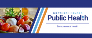 Northern Nevada Public Health - Environmental Health Logo, with image of a bowl of vegetables
