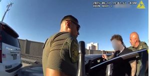 Axon body camera screen-grab of WCSO deputies arresting suspect. 