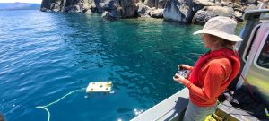WCSO Search and Rescue Volunteer operates R.O.V. during recovery operation. 