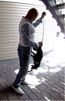 picture of a man and a dog