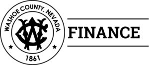 image of Washoe County logo and Finance