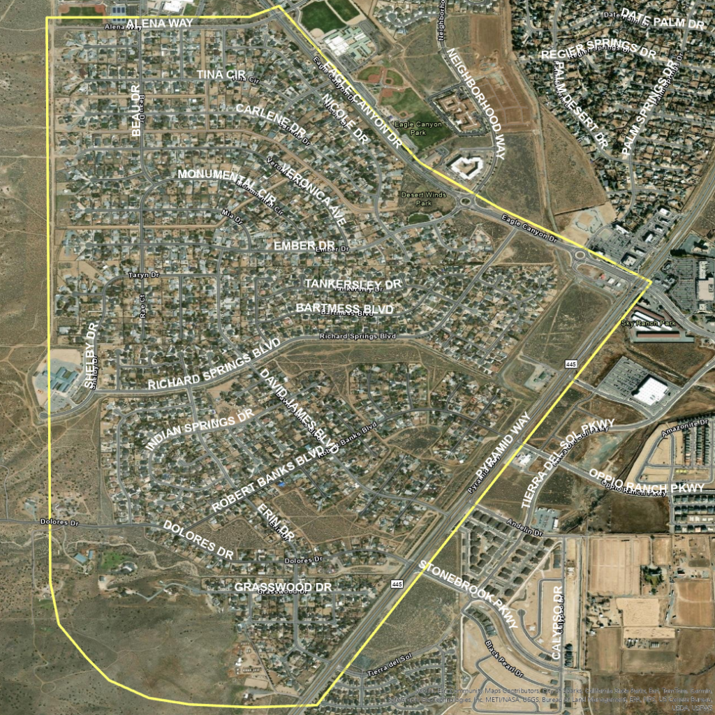 Map of Spanish Springs Neighborhood