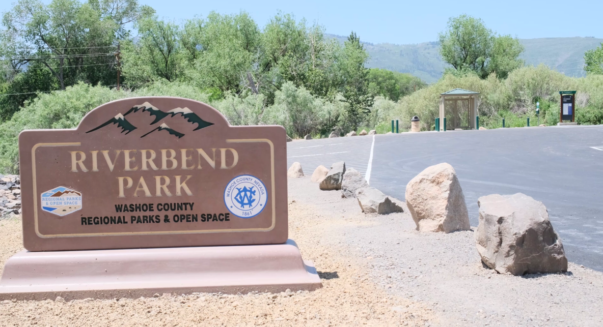 photo of a sign that says Riverbend Park