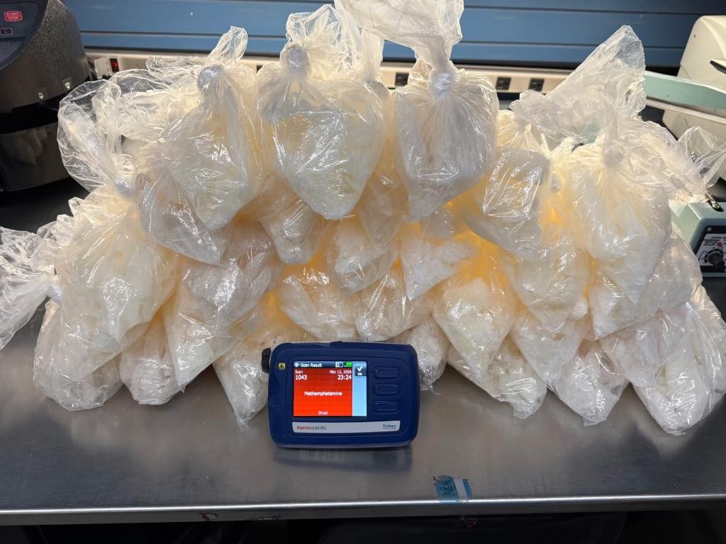 29 pounds of methamphetamine