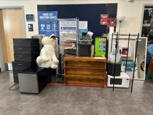 Items donated at UNR dorms